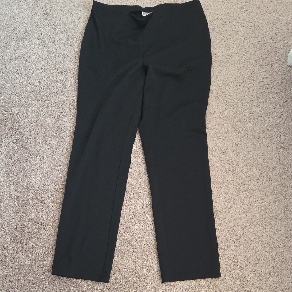 JM Collection Women's Black Straight Leg Pants